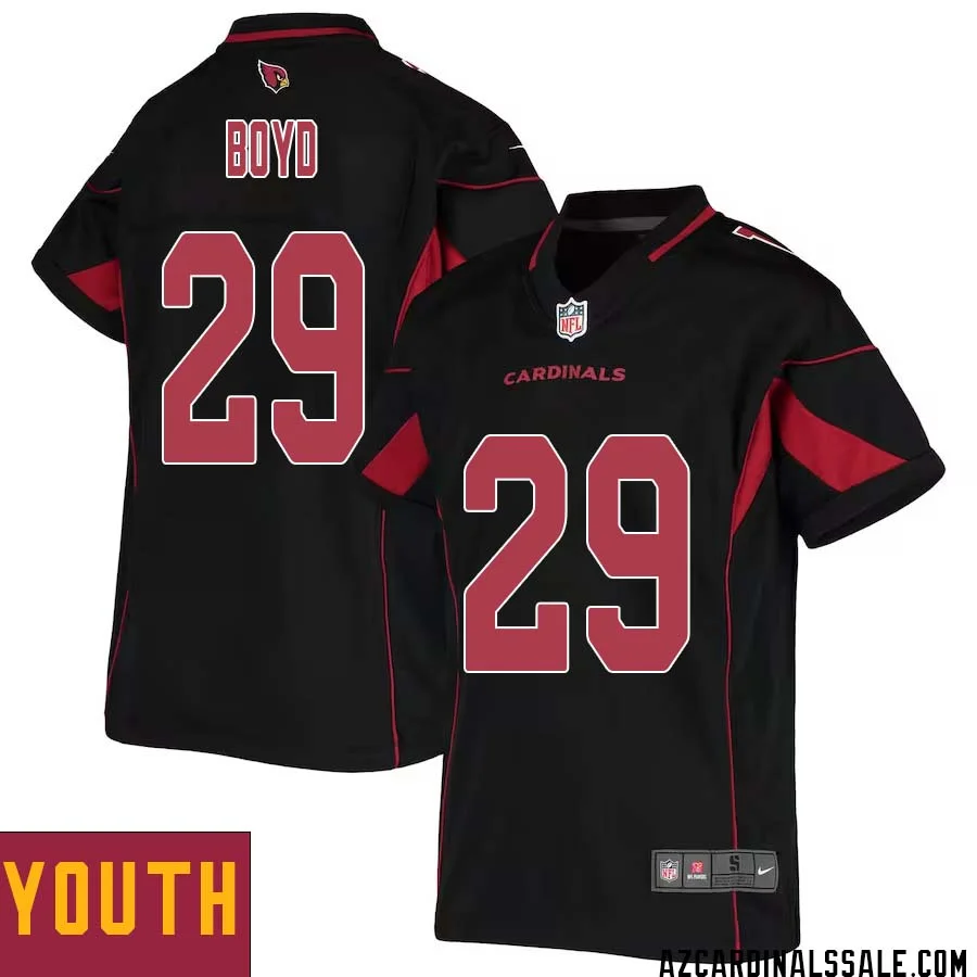 Kris Boyd No 29 Youth Black Arizona Cardinals Color Rush Vapor Limited Jersey 1