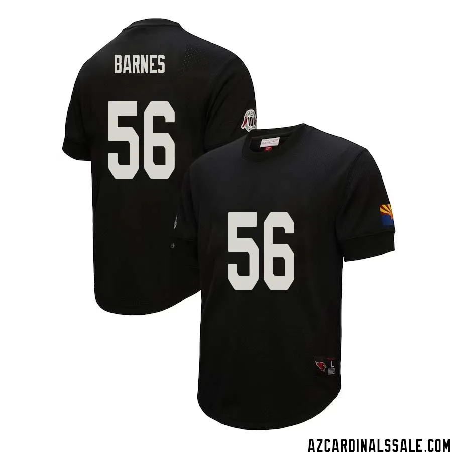 Krys Barnes No 56 Arizona Cardinals Mitchell Ness Retired Player Name Number Mesh Top Black 1