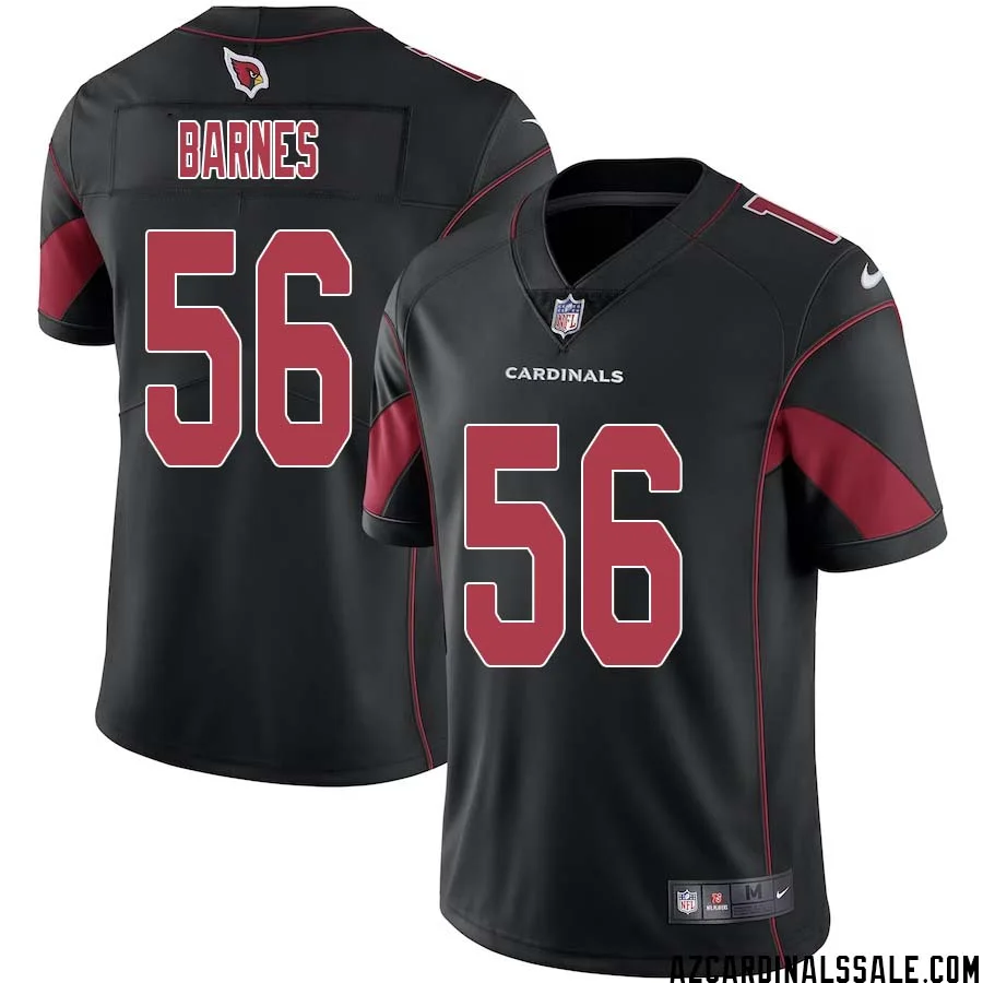 Krys Barnes No 56 Men Black Arizona Cardinals Color Rush Vapor Limited Jersey 1