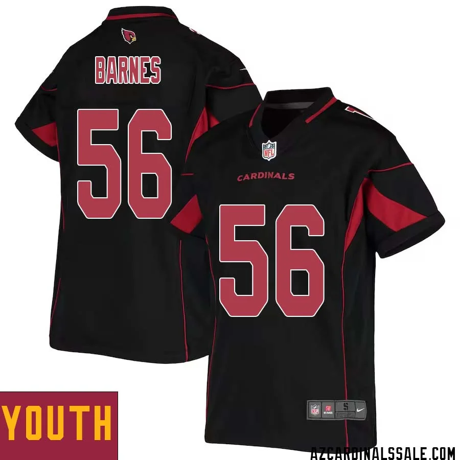 Krys Barnes No 56 Youth Black Arizona Cardinals Color Rush Vapor Limited Jersey 1