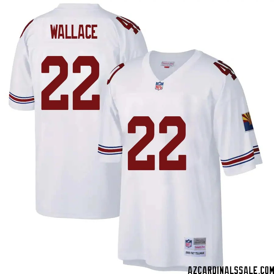 KVon Wallace No 22 Arizona Cardinals Mitchell Ness Big Tall 2000 Retired Player Replica Jersey White 1