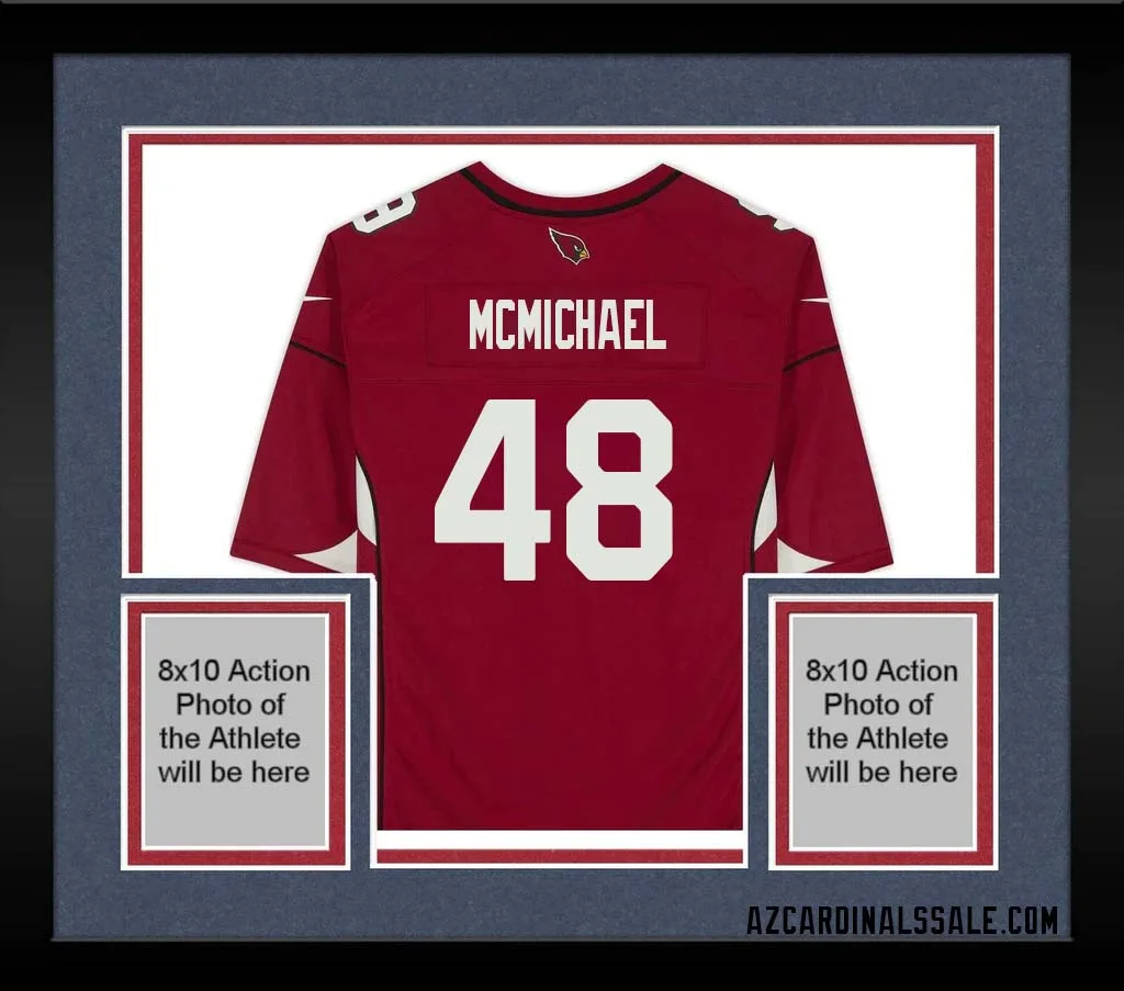 Kyler McMichael No 48 Arizona Cardinals Autographed Red Game Jersey 1