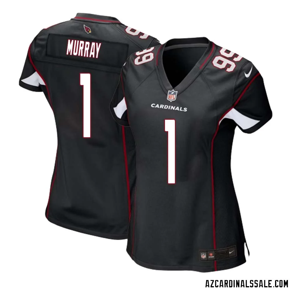 Kyler Murray No 1 Arizona Cardinals Black Alternate Game Jersey Cardinal for Women