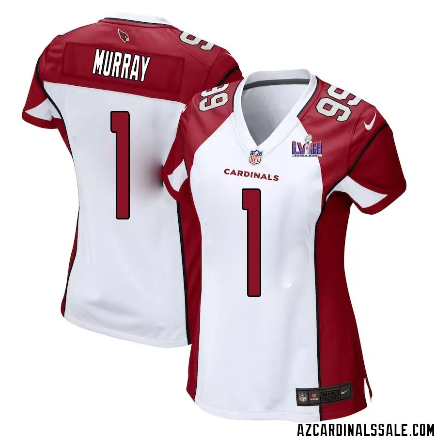 Kyler Murray No 1 Arizona Cardinals Super Bowl LVIII Away Game Jersey Cardinal for Women 1