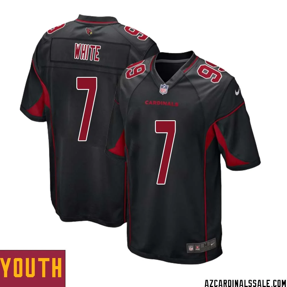 Kyzir White No 7 Arizona Cardinals Alternate Game Jersey Cardinal for Youth 1