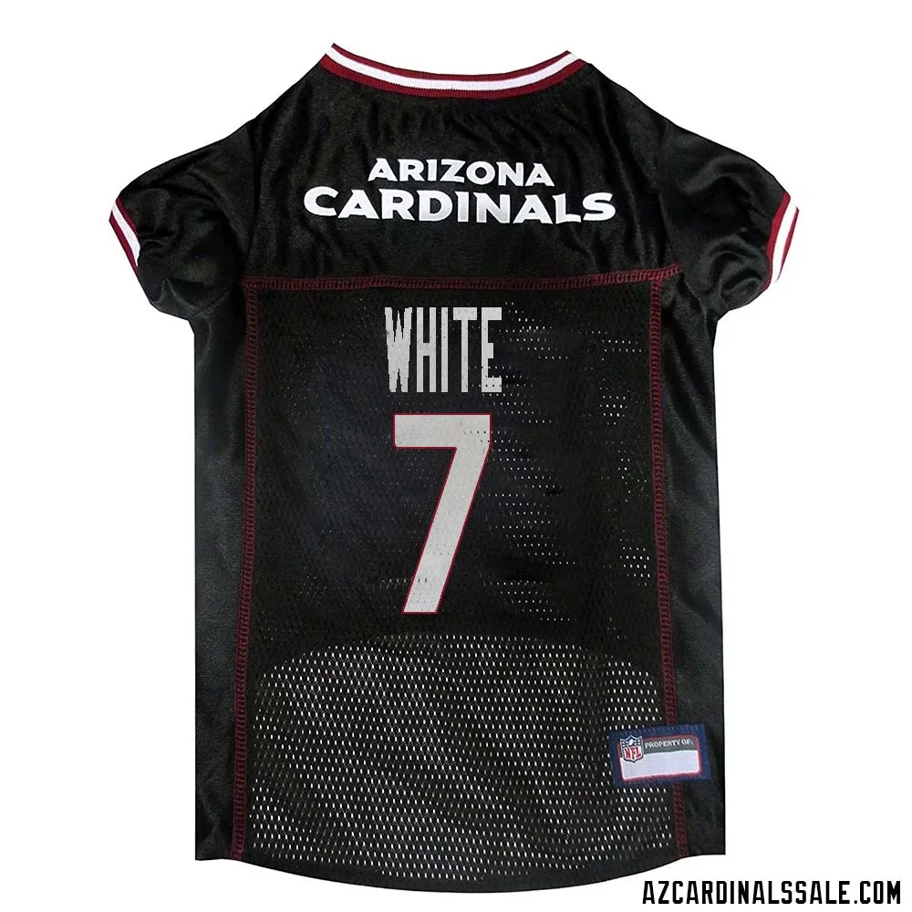 Kyzir White No 7 Arizona Cardinals Dog Black Jersey 1