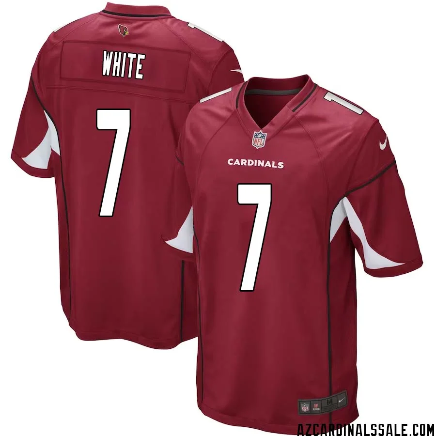 Kyzir White No 7 Arizona Cardinals Home Game Jersey Cardinal for Men