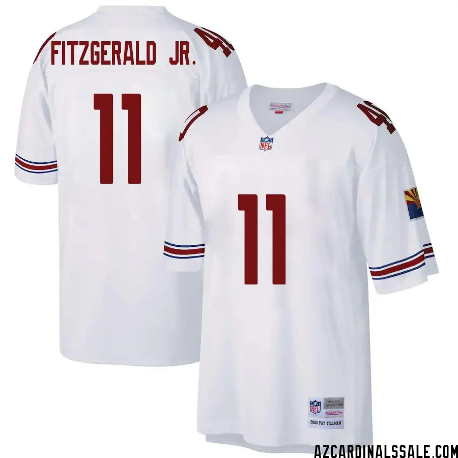 Larry Fitzgerald Jr. No 11 Arizona Cardinals Mitchell Ness Big Tall 2000 Retired Player Replica Jersey White 1