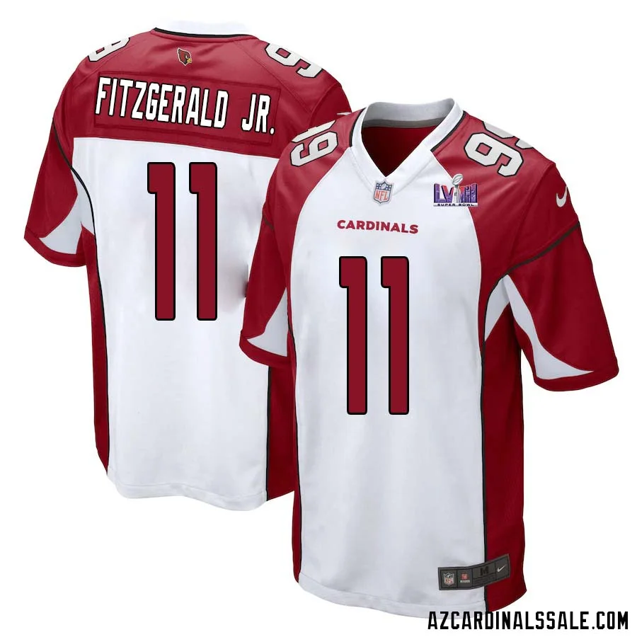 Larry Fitzgerald Jr. No 11 Arizona Cardinals Super Bowl LVIII Away Game Jersey Cardinal for Men 1