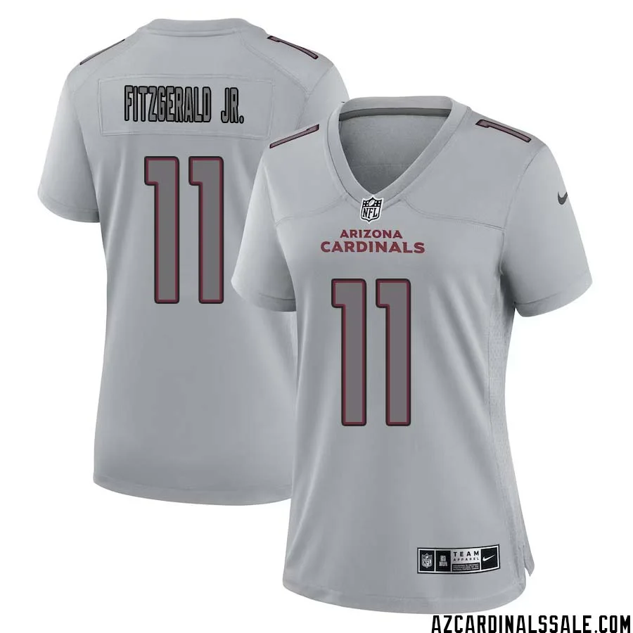 Larry Fitzgerald Jr. No 11 Women Arizona Cardinals Gray Atmosphere Fashion Game Jersey