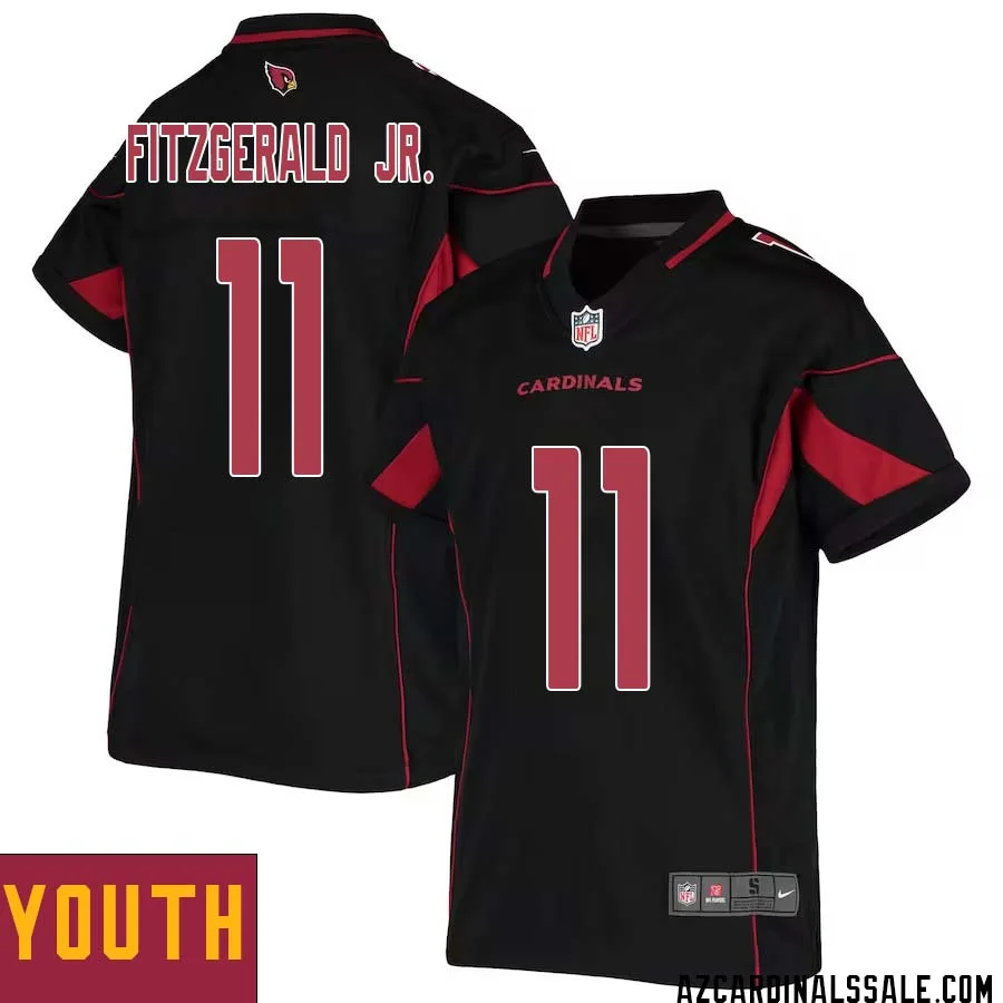 Larry Fitzgerald Jr. No 11 Youth Black Arizona Cardinals Color Rush Vapor Limited Jersey