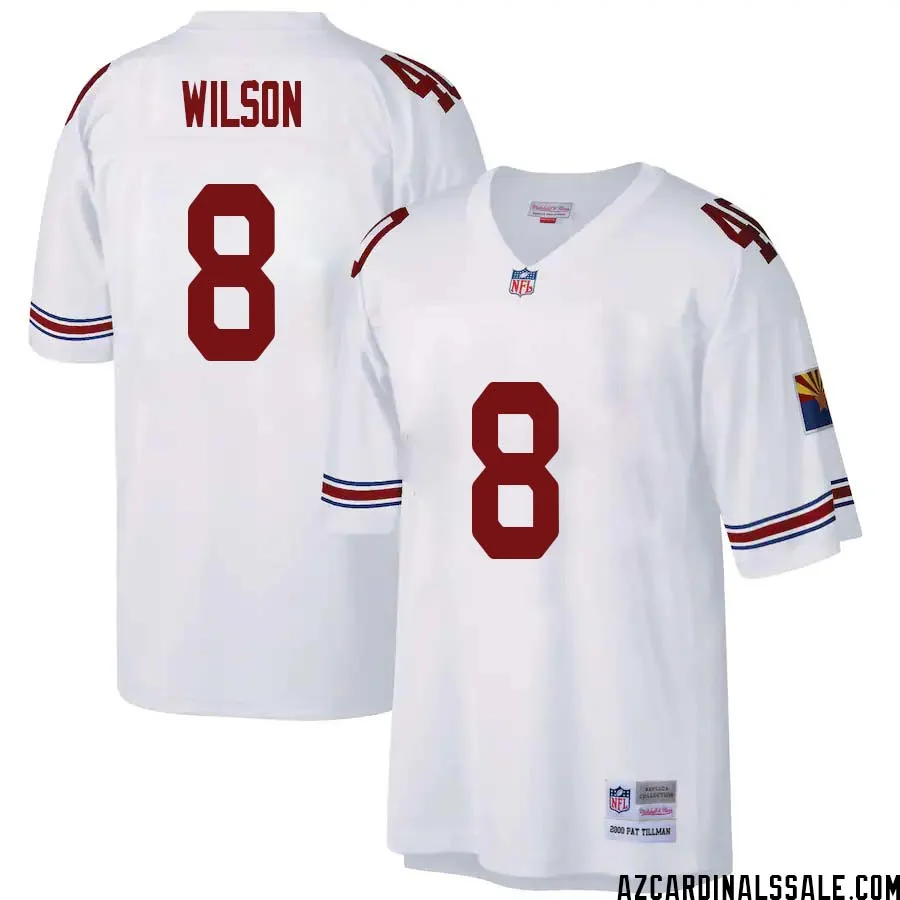 Larry Wilson No 8 Arizona Cardinals Mitchell Ness Big Tall 2000 Retired Player Replica Jersey White 1