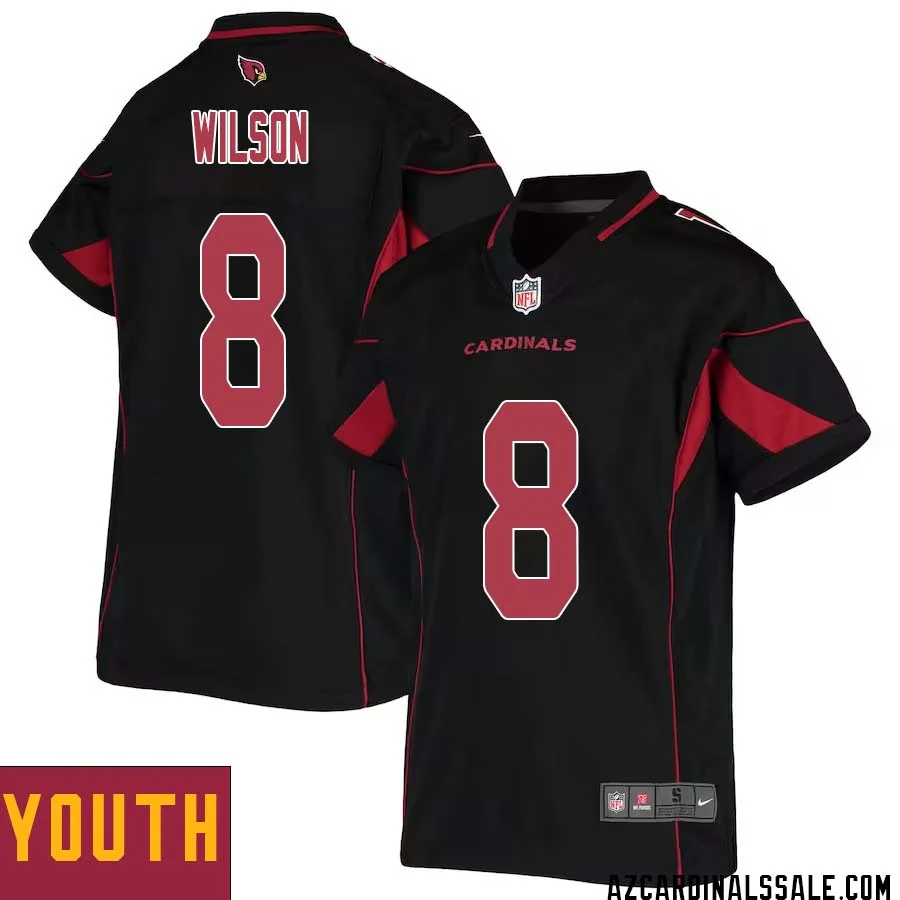 Larry Wilson No 8 Youth Black Arizona Cardinals Color Rush Vapor Limited Jersey 1