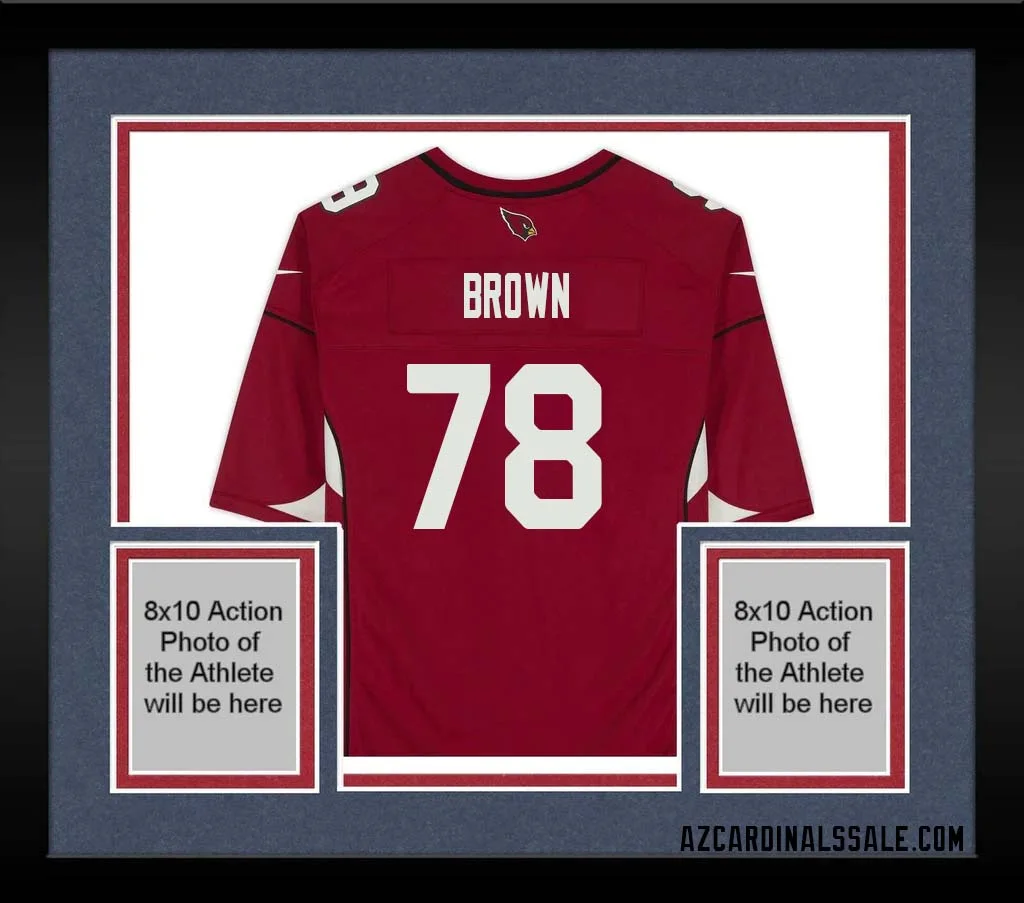 Levi Brown No 78 Arizona Cardinals Autographed Red Game Jersey 1