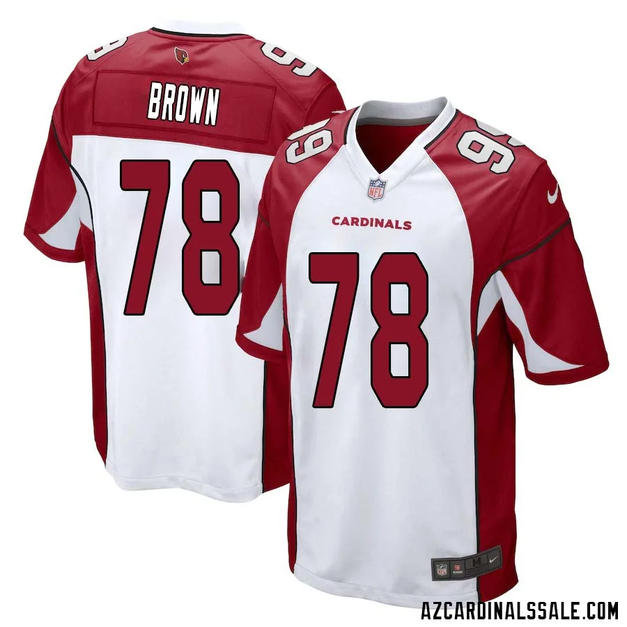 Levi Brown No 78 Arizona Cardinals Away Game Jersey Cardinal for Men