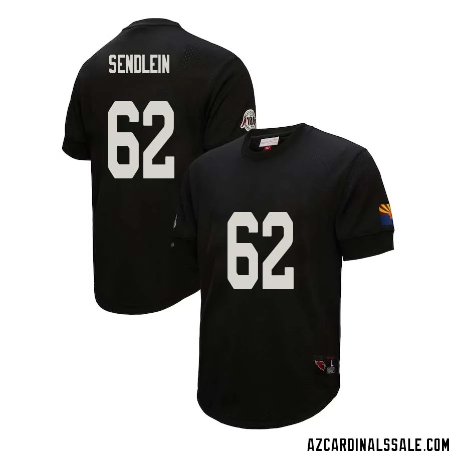 Lyle Sendlein No 62 Arizona Cardinals Mitchell Ness Retired Player Name Number Mesh Top Black