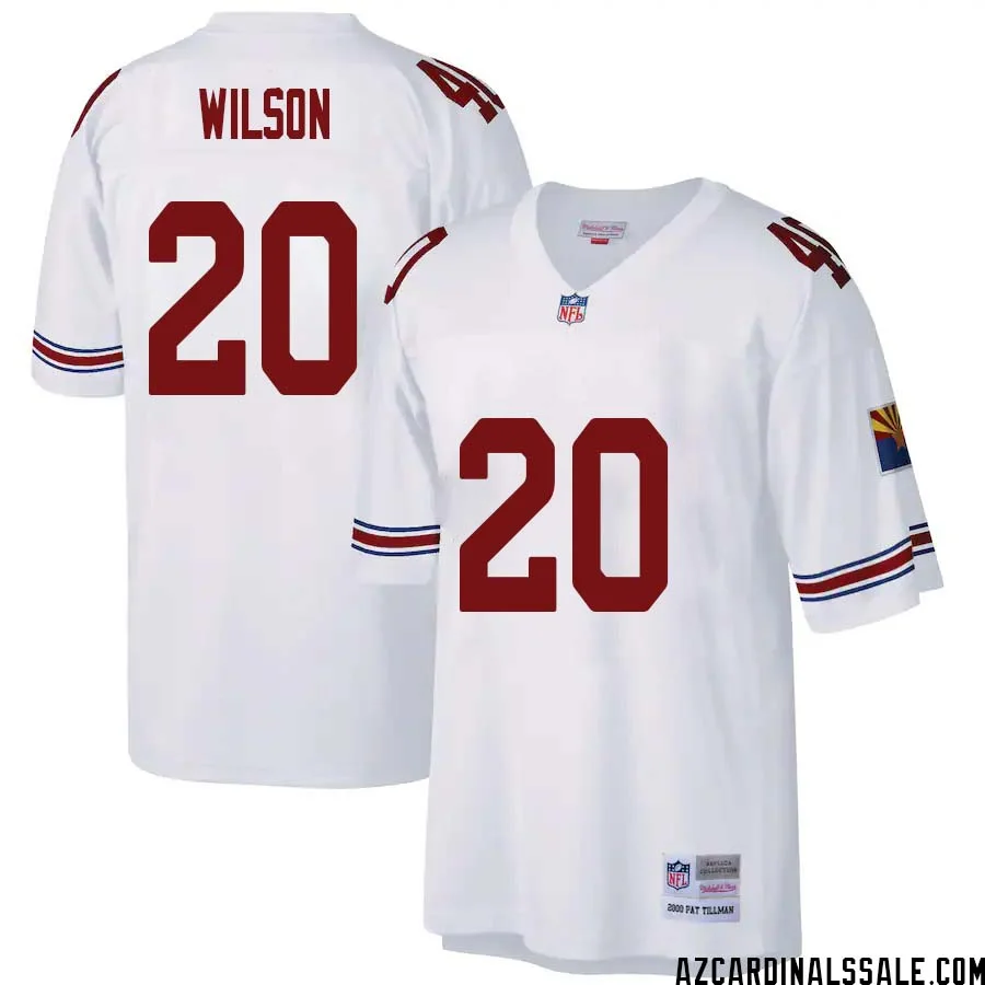 Marco Wilson No 20 Arizona Cardinals Mitchell Ness Big Tall 2000 Retired Player Replica Jersey White 1