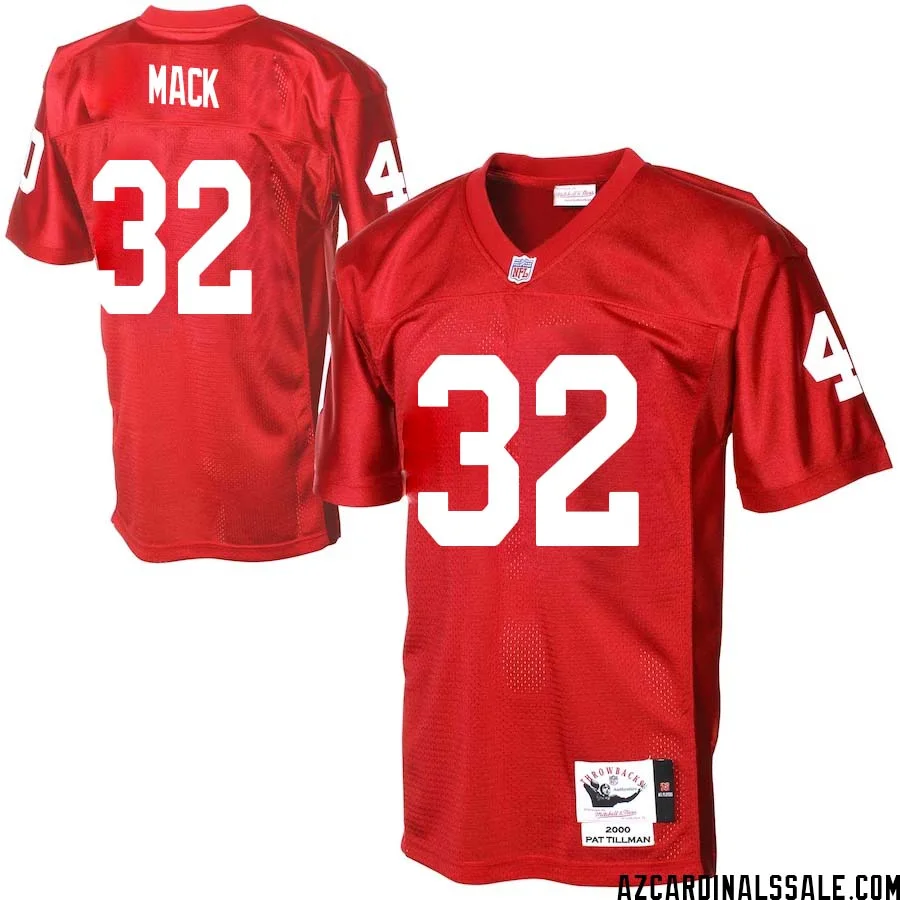 Marlon Mack No 32 Men Arizona Cardinals Mitchell Ness Cardinal Authentic Throwback Jersey 1