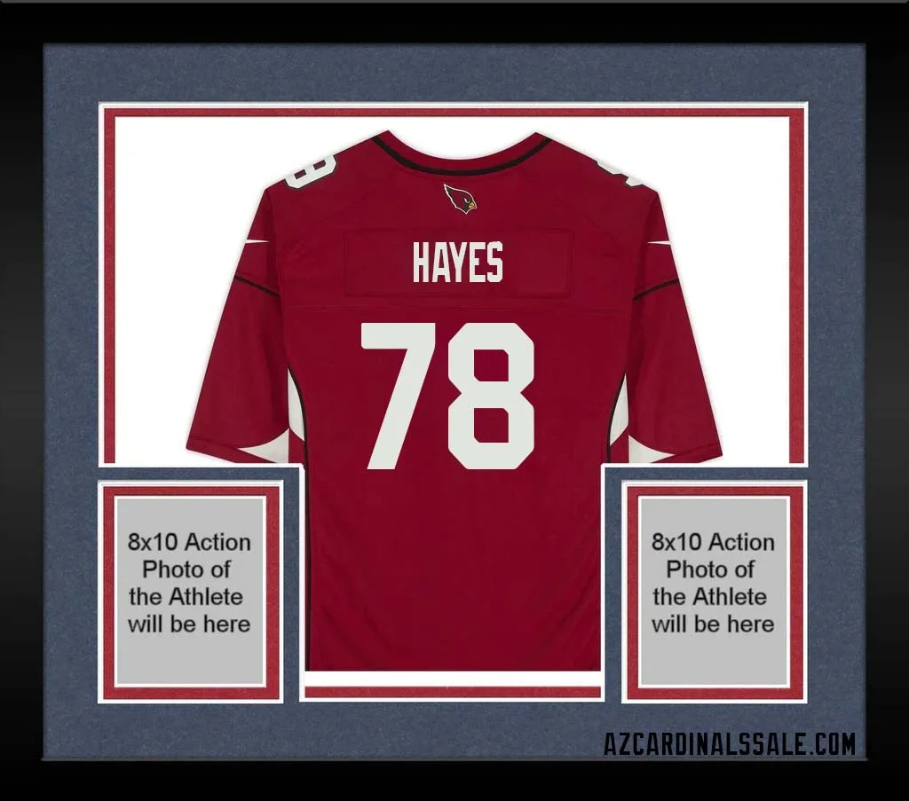 Marquis Hayes No 78 Arizona Cardinals Autographed Red Game Jersey
