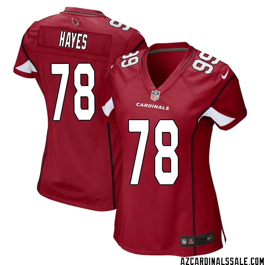 Marquis Hayes No 78 Arizona Cardinals Home Game Jersey Cardinal for Women