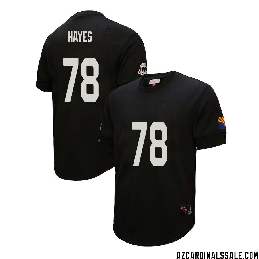 Marquis Hayes No 78 Arizona Cardinals Mitchell Ness Retired Player Name Number Mesh Top Black 1