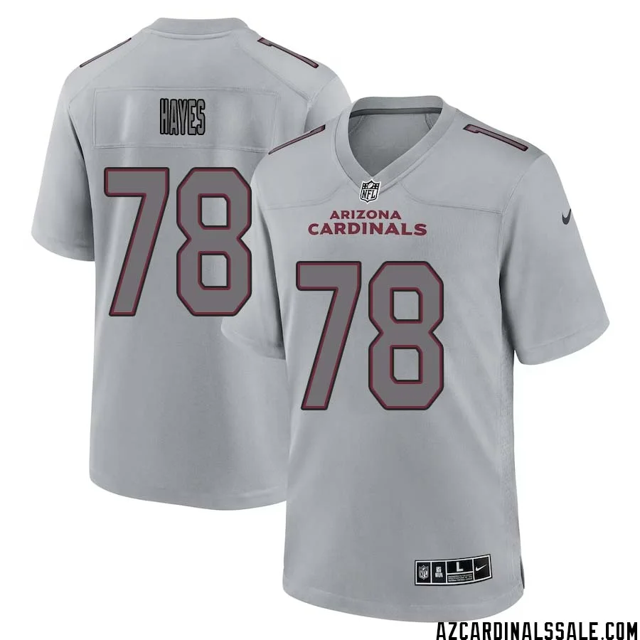 Marquis Hayes No 78 Men Arizona Cardinals Gray Atmosphere Fashion Game Jersey 1
