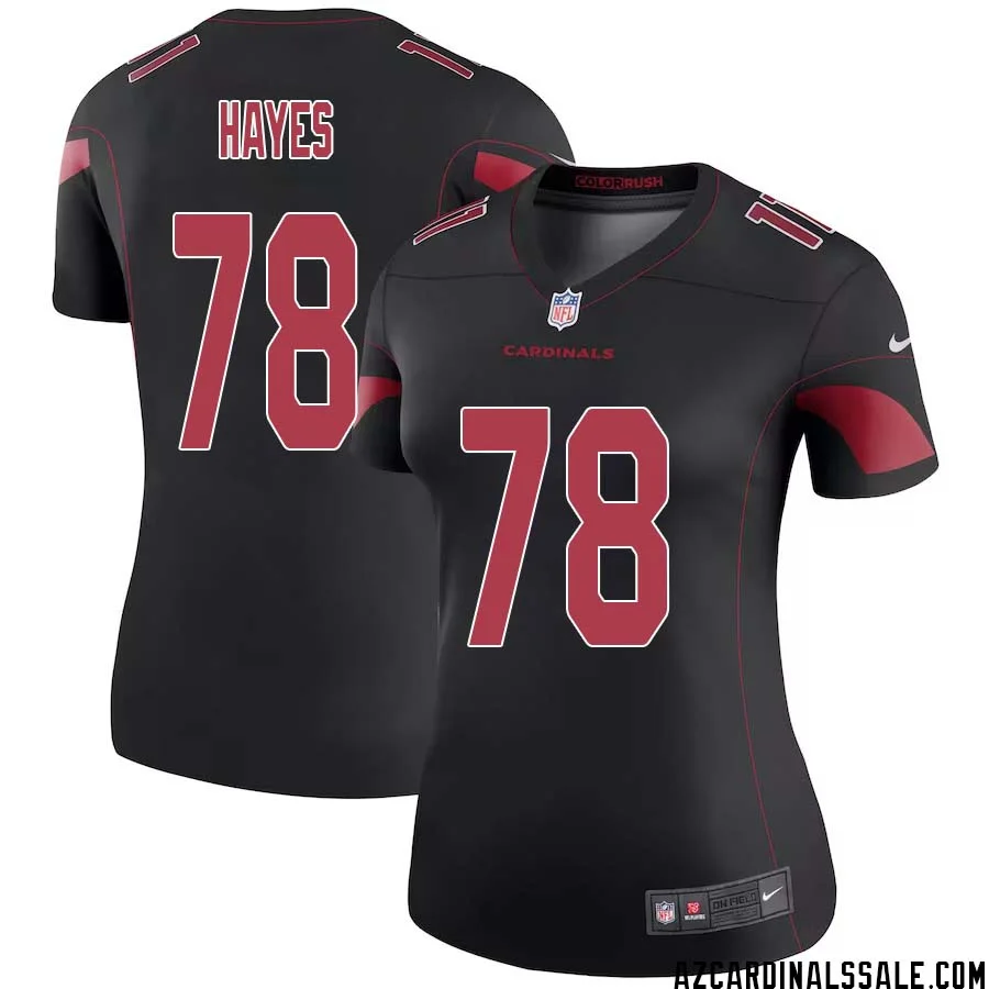 Marquis Hayes No 78 Women Black Arizona Cardinals Color Rush Vapor Limited Jersey