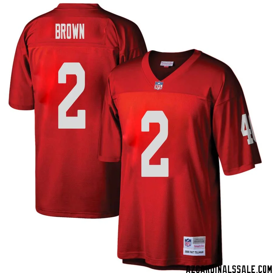 Marquise Brown No 2 Arizona Cardinals Mitchell Ness Big Tall 2000 Retired Player Replica Jersey Red