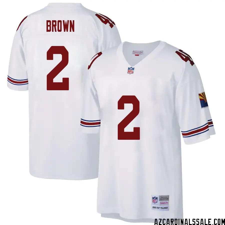 Marquise Brown No 2 Arizona Cardinals Mitchell Ness Big Tall 2000 Retired Player Replica Jersey White