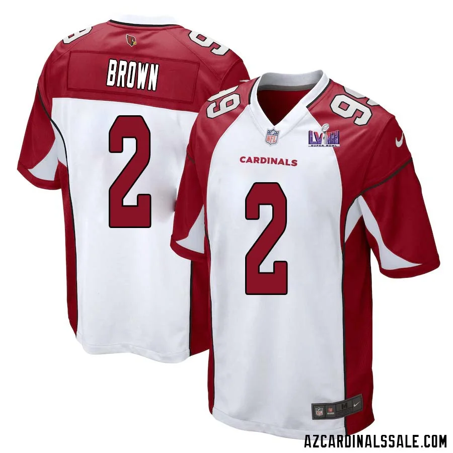 Marquise Brown No 2 Arizona Cardinals Super Bowl LVIII Away Game Jersey Cardinal for Men 1