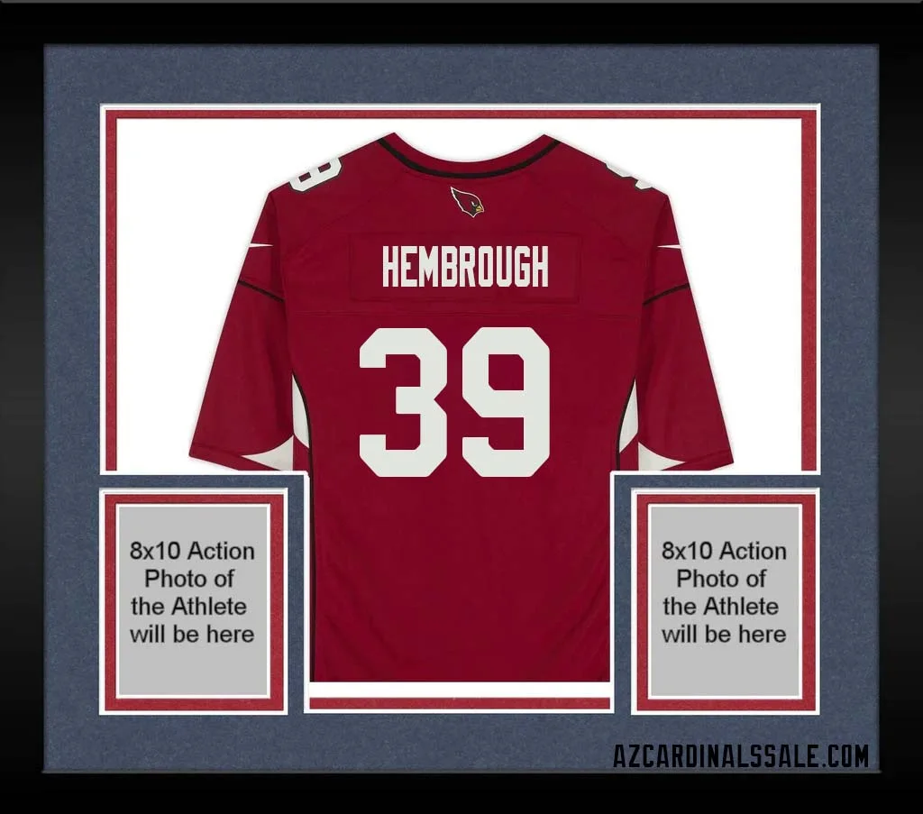 Matt Hembrough No 39 Arizona Cardinals Autographed Red Game Jersey