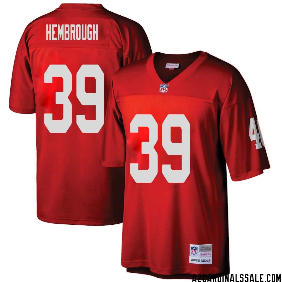 Matt Hembrough No 39 Arizona Cardinals Mitchell Ness Big Tall 2000 Retired Player Replica Jersey Red 1
