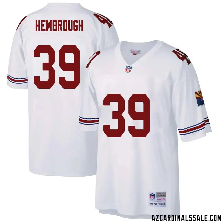 Matt Hembrough No 39 Arizona Cardinals Mitchell Ness Big Tall 2000 Retired Player Replica Jersey White