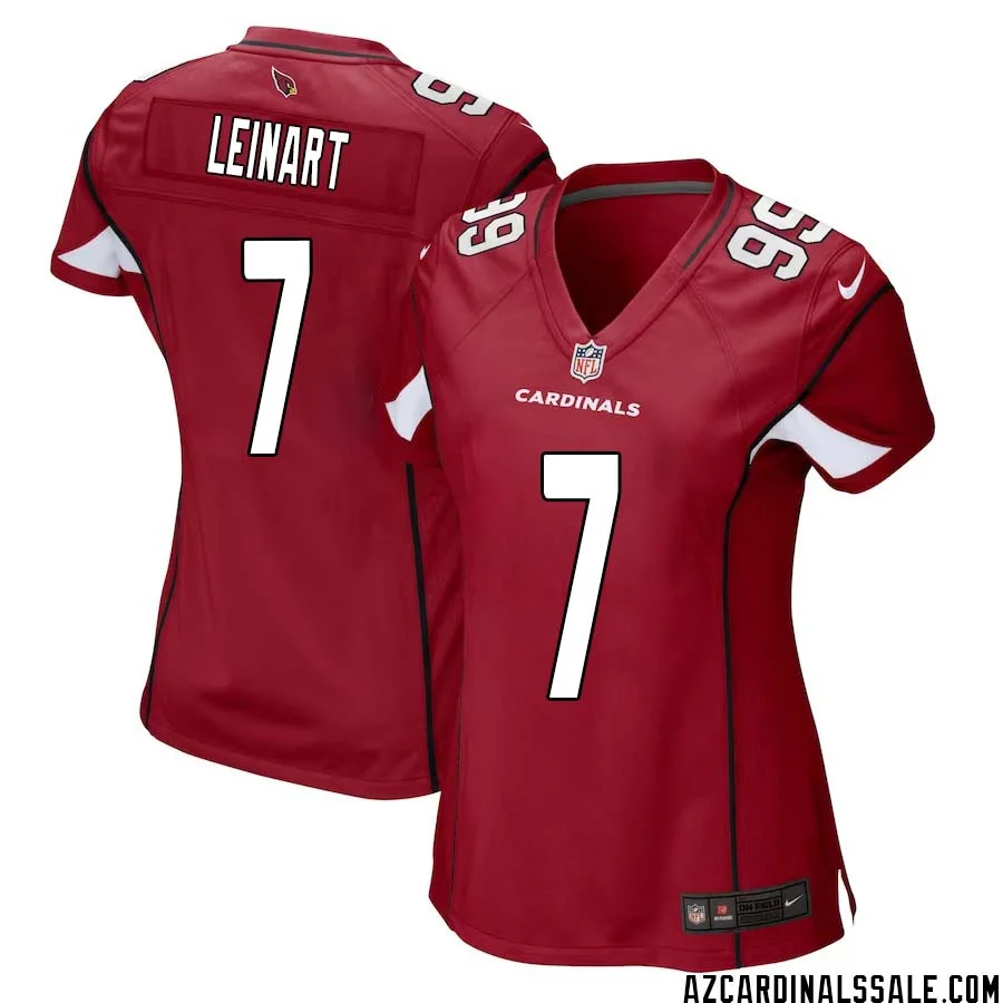 Matt Leinart No 7 Arizona Cardinals Home Game Jersey Cardinal for Women 1