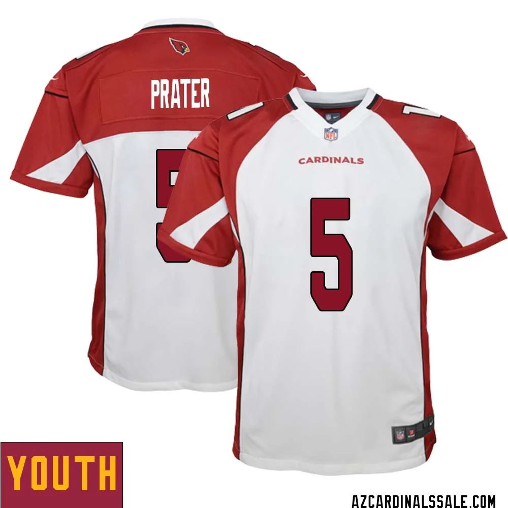 Matt Prater No 5 Arizona Cardinals Away Game Jersey Cardinal for Youth