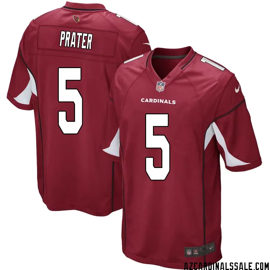 Matt Prater No 5 Arizona Cardinals Home Game Jersey Cardinal for Men