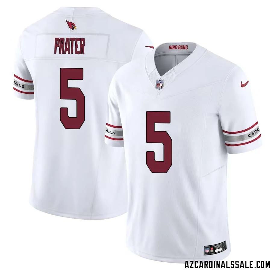 Matt Prater No 5 Arizona Cardinals Vapor F.U.S.E. Limited Jersey White 1