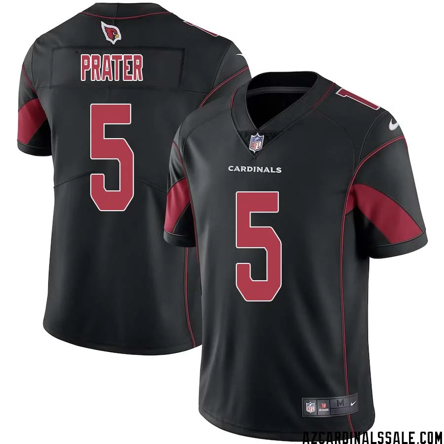 Matt Prater No 5 Men Black Arizona Cardinals Color Rush Vapor Limited Jersey