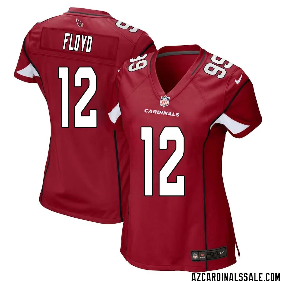 Michael Floyd No 12 Arizona Cardinals Home Game Jersey Cardinal for Women 1