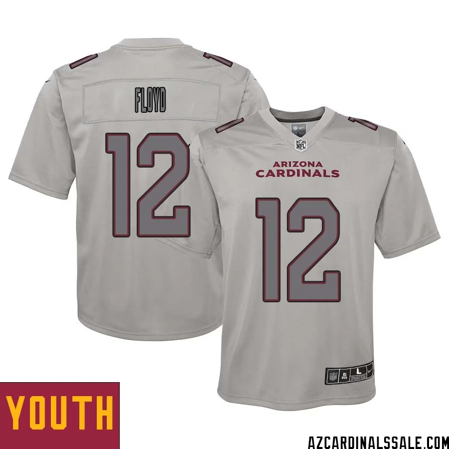 Michael Floyd No 12 Youth Arizona Cardinals Gray Atmosphere Fashion Game Jersey
