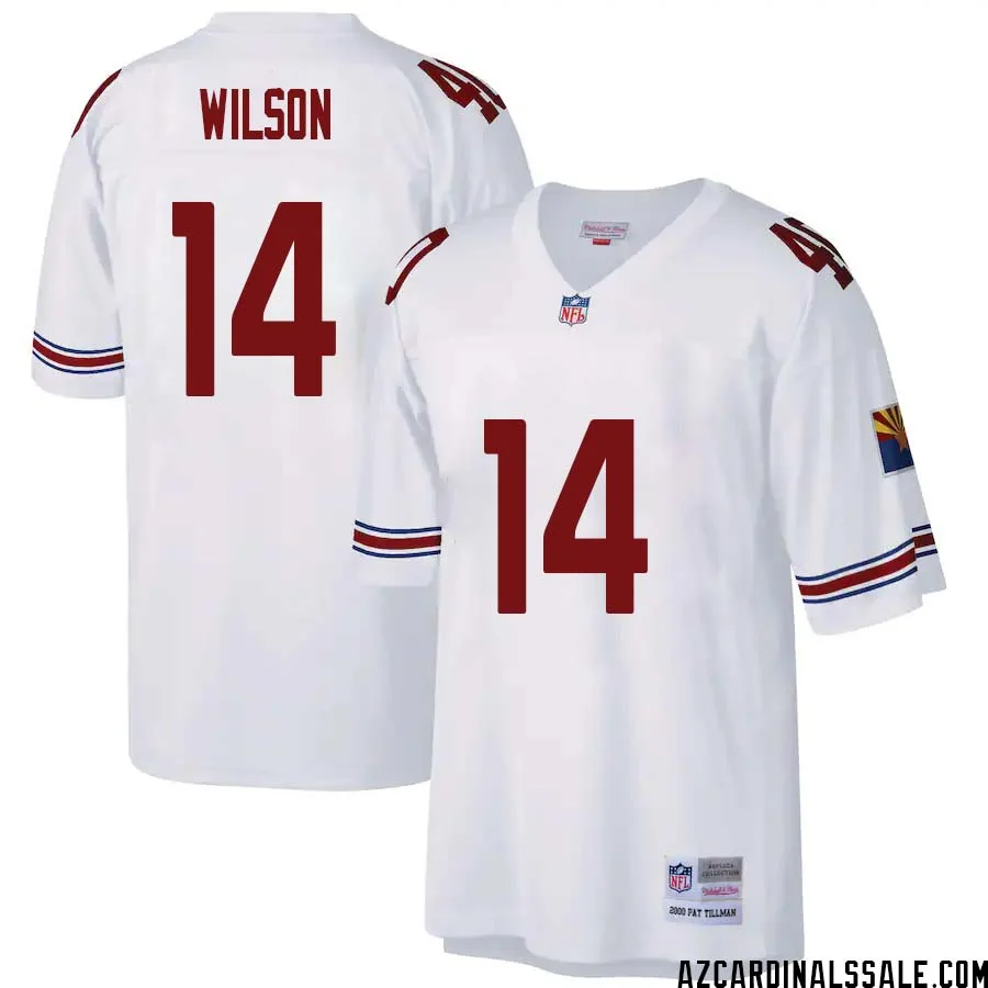 Michael Wilson No 14 Arizona Cardinals Mitchell Ness Big Tall 2000 Retired Player Replica Jersey White 1