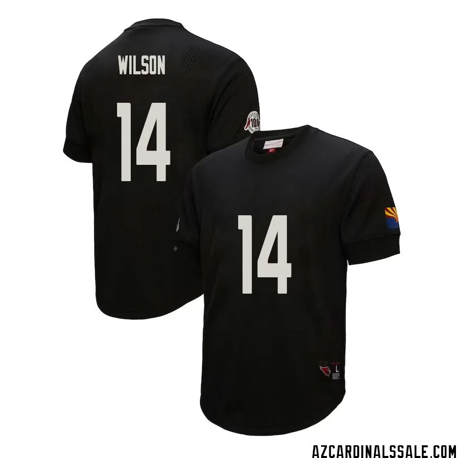 Michael Wilson No 14 Arizona Cardinals Mitchell Ness Retired Player Name Number Mesh Top Black 1