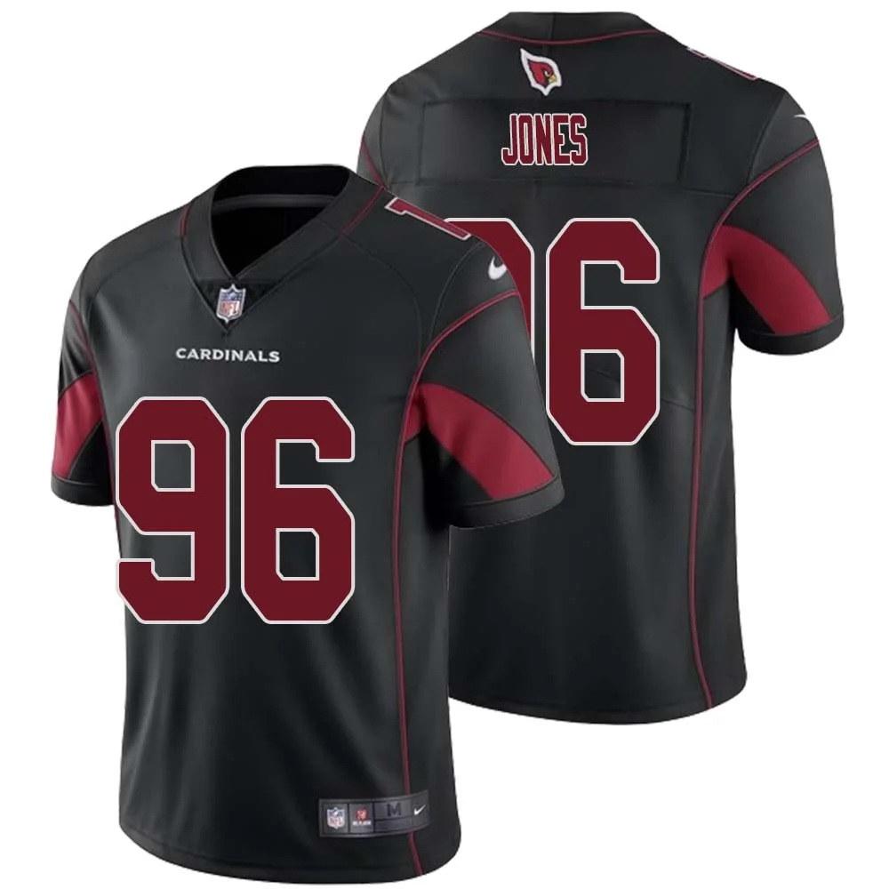 Naquan Jones No 96 Men Black Arizona Cardinals Color Rush Vapor Limited Jersey