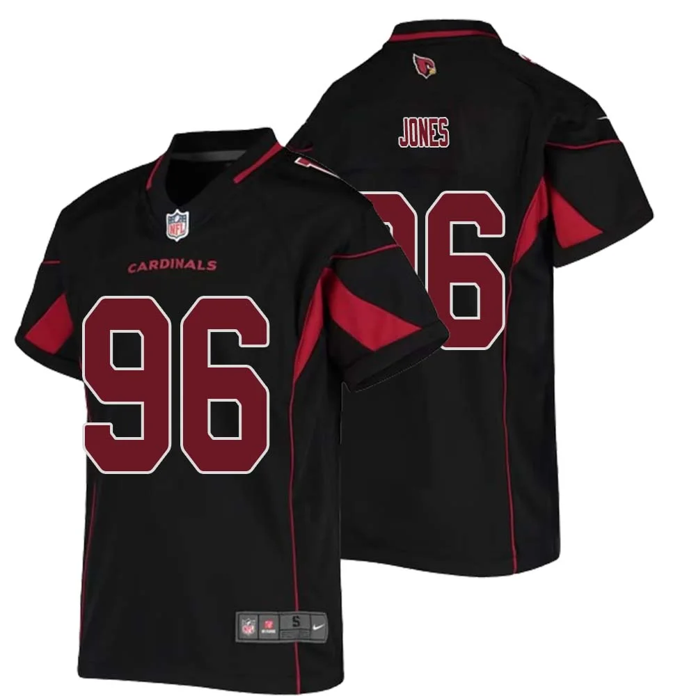 Naquan Jones No 96 Youth Black Arizona Cardinals Color Rush Vapor Limited Jersey 1