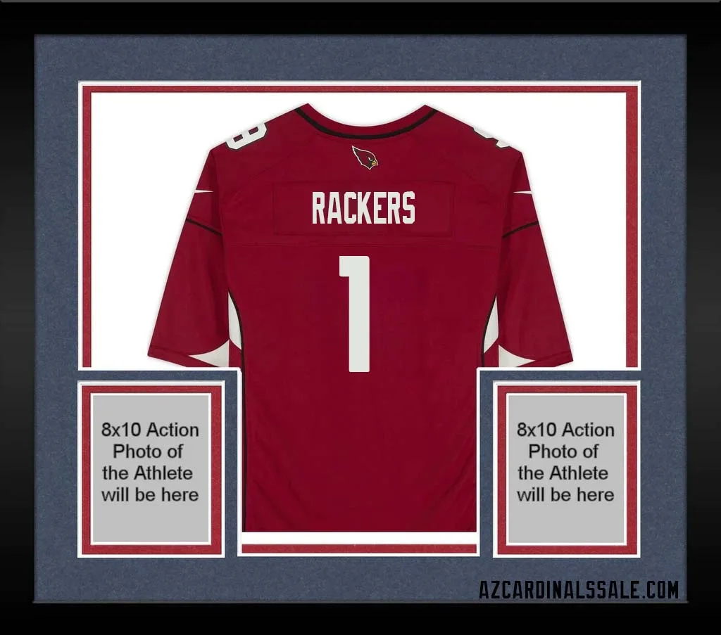 Neil Rackers No 1 Arizona Cardinals Autographed Red Game Jersey 1