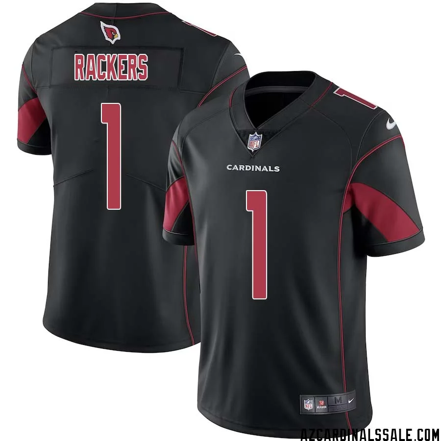 Neil Rackers No 1 Men Black Arizona Cardinals Color Rush Vapor Limited Jersey 1
