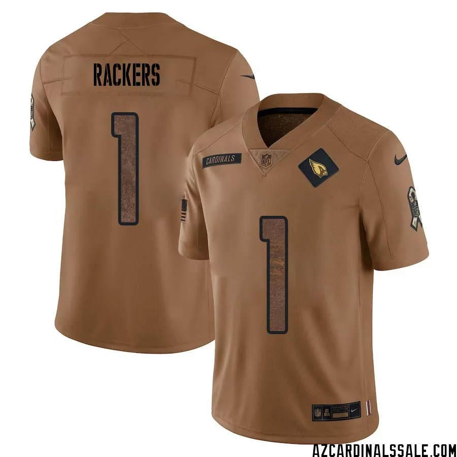 Neil Rackers No 1 Men Brown Arizona Cardinals 2023 Salute To Service Retired Player Limited Jersey 1