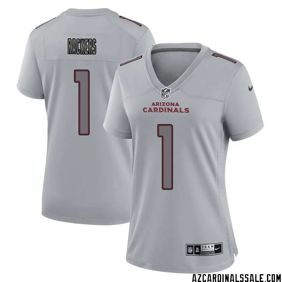 Neil Rackers No 1 Women Arizona Cardinals Gray Atmosphere Fashion Game Jersey
