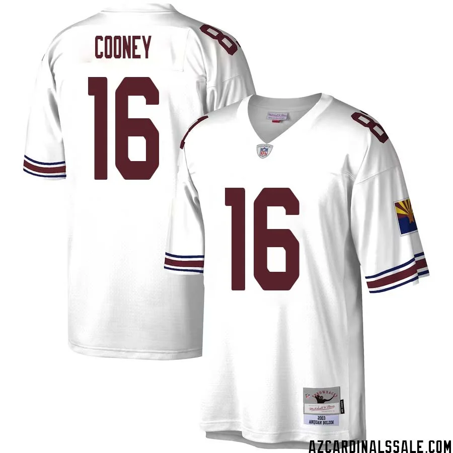 Nolan Cooney No 16 Men Mitchell Ness White Arizona Cardinals Legacy Replica Jersey 1