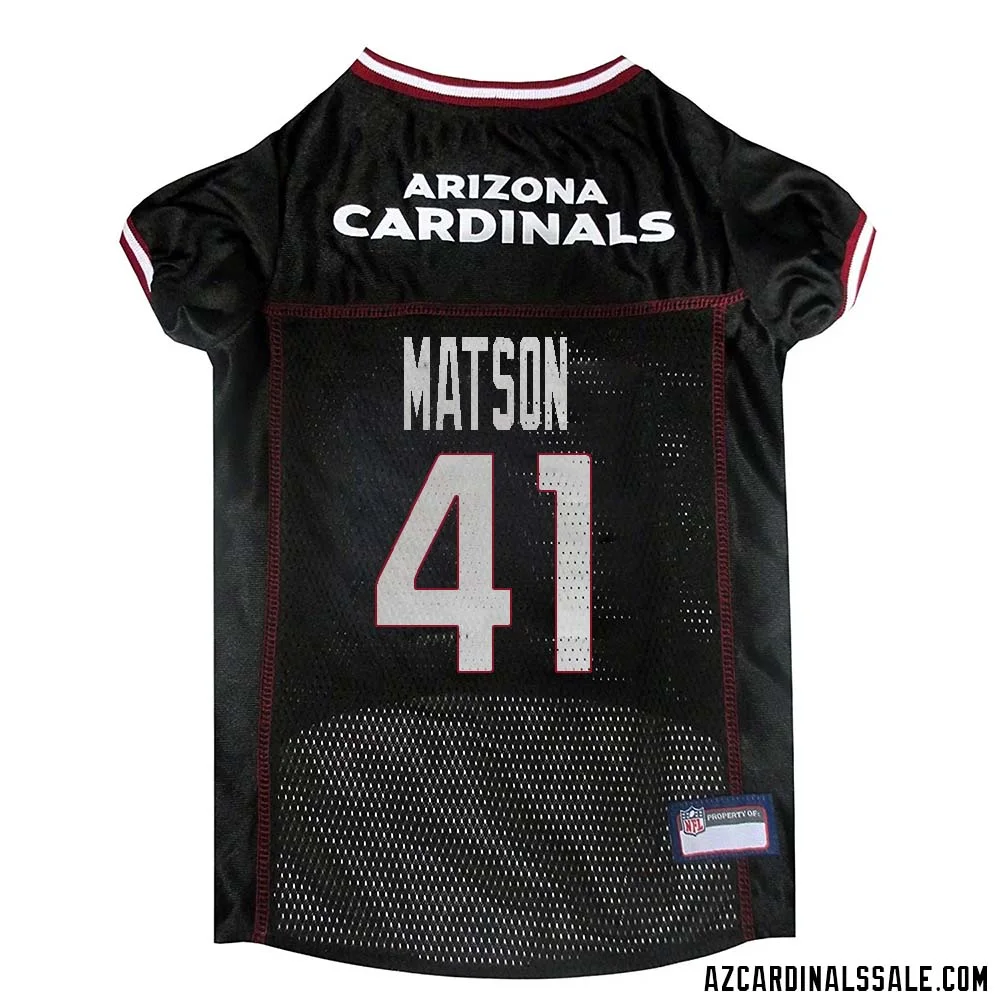 Ollie Matson No 41 Arizona Cardinals Dog Black Jersey 1